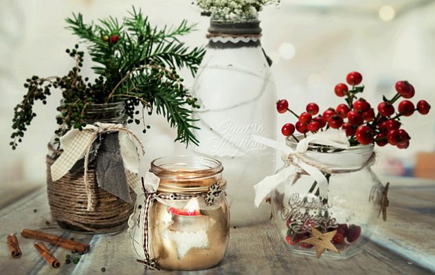 Trang trí lọ thủy tinh cũ thành những bình cắm hoa xinh đẹp