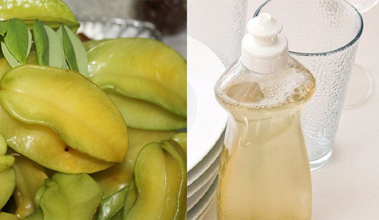 Cách làm nước rửa chén bằng khế sạch mọi vết bẩn 2
